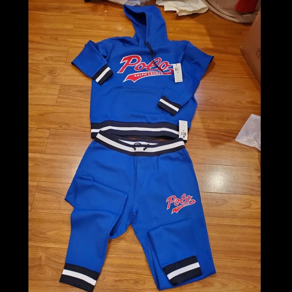 Polo Ralph Lauren double knit set hoodie and joggers